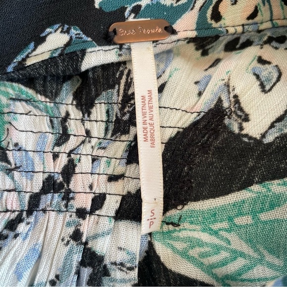 Free People | Good Vibrations Button Down Hawaiian Floral Print Top - Picture 6 of 12